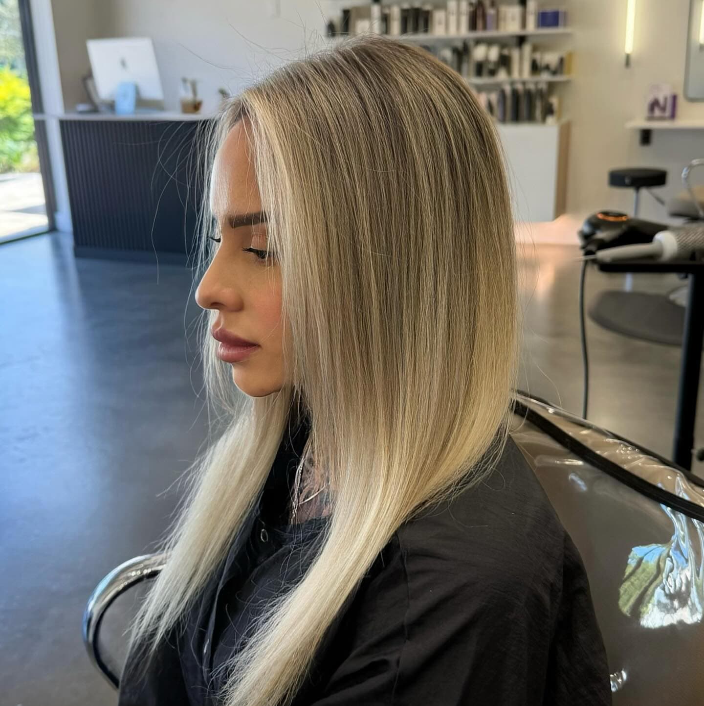 Soft platinum at Volume Hair Salon & Foil Bar